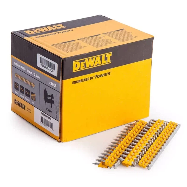 Гвозди по мягкому бетону для степлера DCN890 DeWALT DCN8901030 : 30 х 2.6 - 1005 шт, HDSYR_2256 - изображение 2
