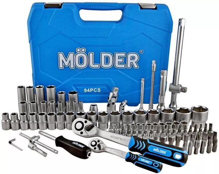 Профессиональный набор инструментов в кейсе MOLDER MT60094 94 единиц - изображение 4