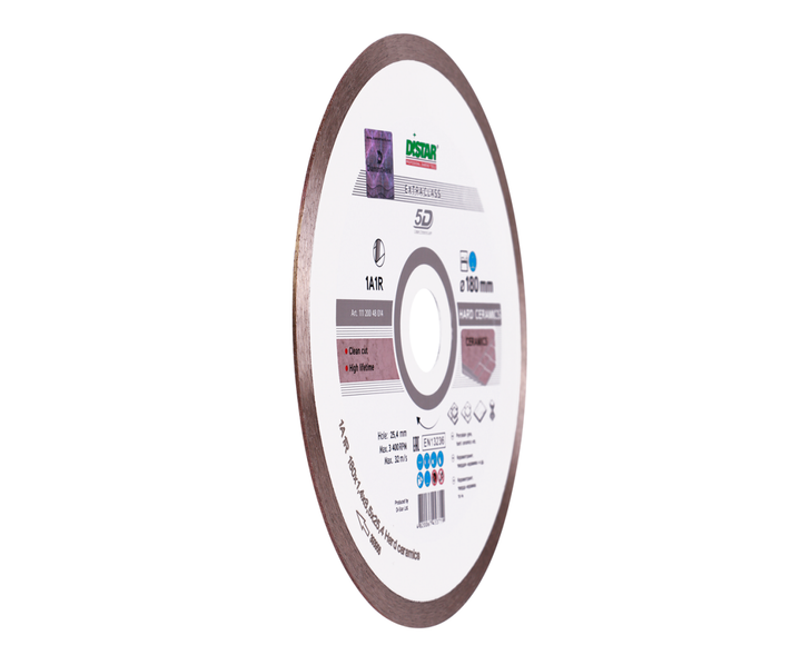 Диск алмазный отрезной Distar Hard ceramics 1A1R 180мм керамика, керамогранит, мрамор 11120048014 - изображение 3