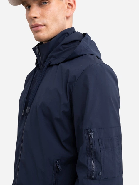 Kurtka wiatrówka męska z kapturem Big Star Travello 403 L Granatowa - obraz 6