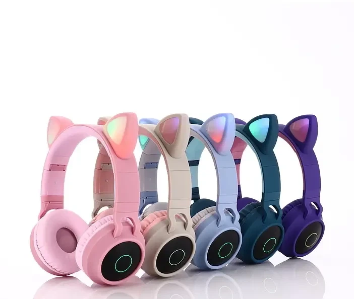 Беспроводные Bluetooth наушники с ушками Cat Ear VZV-23M - изображение 4