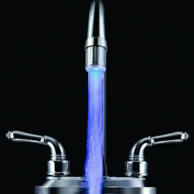 Насадка подсветка для крана GLOW WOTER 748, насадка с подсветкой, светящаяся насадка, светодиодная насадка - изображение 2