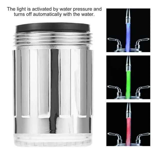 Насадка подсветка для крана GLOW WOTER 748, насадка с подсветкой, светящаяся насадка, светодиодная насадка - изображение 3