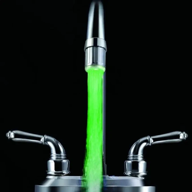 Насадка подсветка для крана GLOW WOTER 748, насадка с подсветкой, светящаяся насадка, светодиодная насадка - изображение 4
