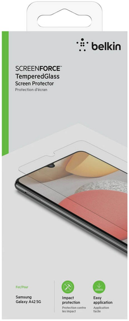 Szkło hartowane Belkin TemperedGlass do Samsung Galaxy A42 5G (OVB025ZZ) - obraz 4