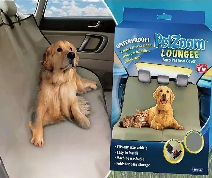 Автомобільна водонепроникна накидка для собак PetZoom Loungee в машину на заднє сидіння (Петзум) - зображення 3