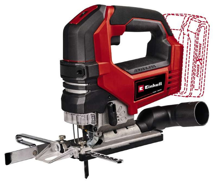 Профессиональный аккумуляторный лобзик ручной Einhell TP-JS 18/135 Li BL - Solo : с АКБ 18В 2,5Ah, 3500 об/мин, ход штока 26мм (4321260) - изображение 2