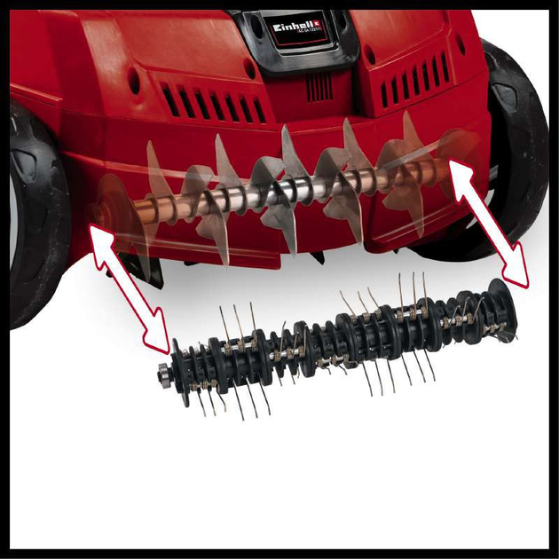 Мощный скарификатор Einhell GC-SA 1231/1 : 1200 Вт, для газонов S=300 м² - изображение 2