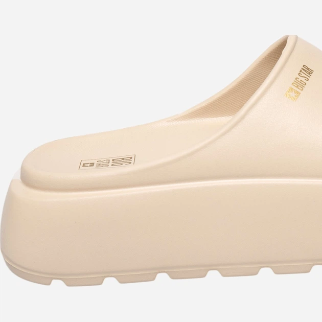 Klapki basenowe damskie na platformie Big Star RR274A56 37 Beżowe - obraz 5