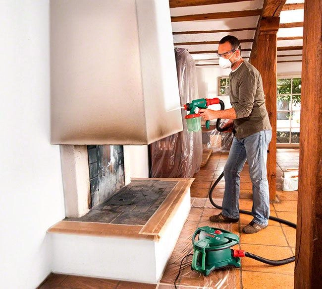 Профессиональный электрический краскораспылитель Bosch PFS 5000 Е : 1200 Вт, нанесение краски 3 м²/мин, контейнер 1 л - изображение 6