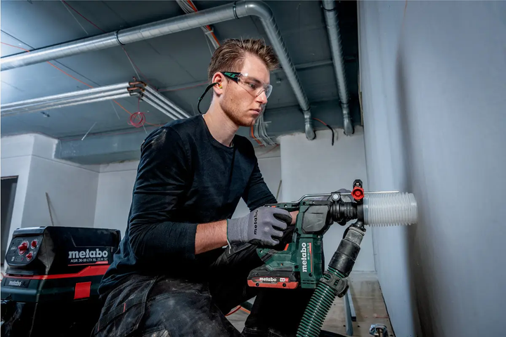 Мощный аккумуляторный перфоратор Metabo Powermaxx BH 12 BL 16 : с АКБ 12V 2шт-4.0 Ач, 1.3 Дж (600207850) - изображение 7