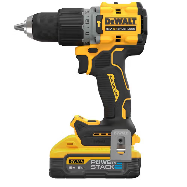 Дрель-шуруповерт аккумуляторная безщеточная ударная DeWALT DCD805H2T : с АКБ 2шт-18V 5 Ah, 90 Нм SDRT_5DCD805H2T - изображение 3