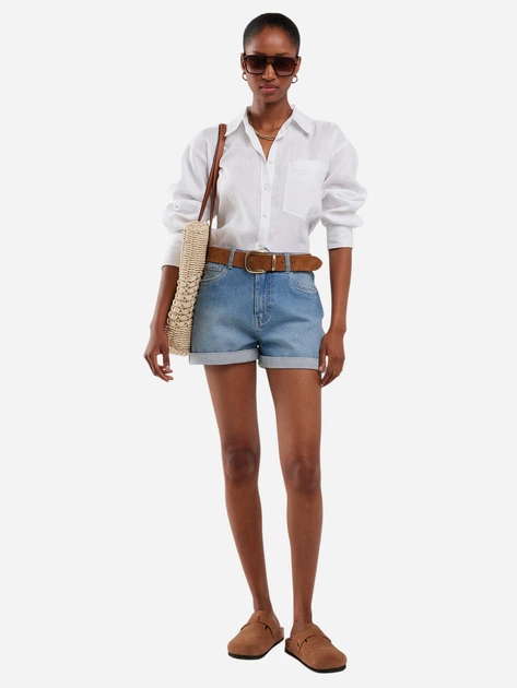 Spodenki damskie jeansowe Big Star Ayako 498 W28 Jasnoniebieskie - obraz 5