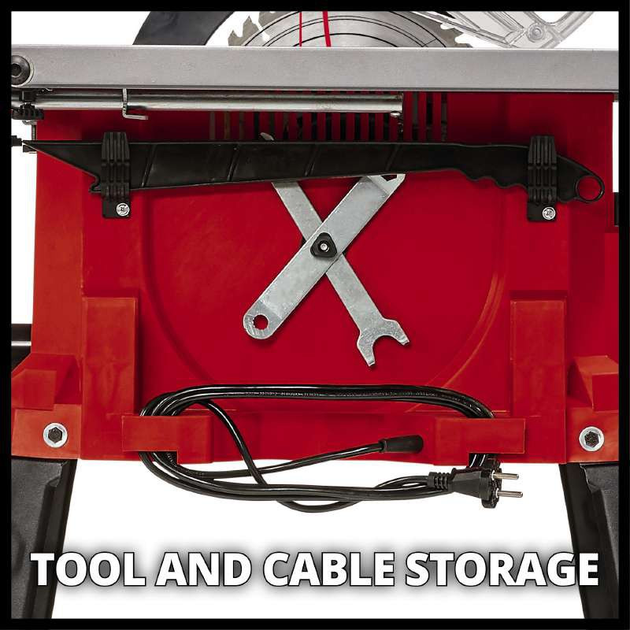 Потужна циркулярна пила Einhell TC-TS 2225 U : 1800/2200Вт, 254 мм диск, 48 зубів, 4250 об/хв (4340515) - зображення 5
