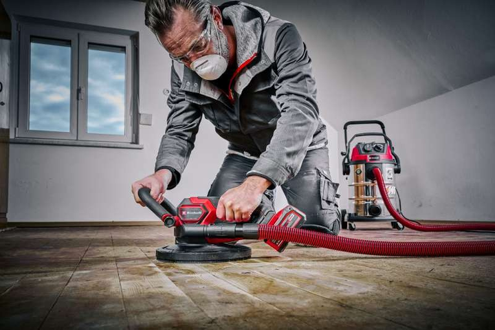 Мощная аккумуляторная шлифмашина для стен бесщеточная Einhell TP-DWS 18/225 Li BL Solo: без АКБ, Ø 225 мм (4259995) - изображение 10