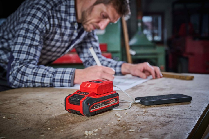 Аккумуляторный адаптер для зарядки USB-устройств Einhell TC-CP 18 Li USB A/C-Solo (4514148) - изображение 7