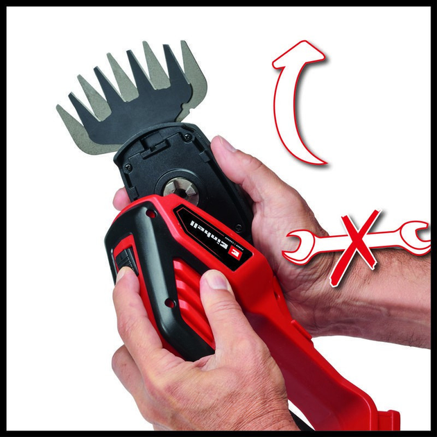 Ножницы аккумуляторные Einhell GE-CG 18/100 Li - Solo: без АКБ,1200об/мин - изображение 3