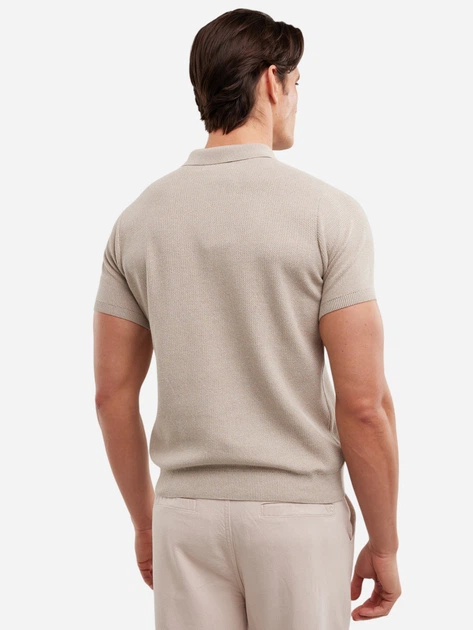 Koszulka polo męska Big Star Polonezzo 801 XL Beżowa - obraz 2