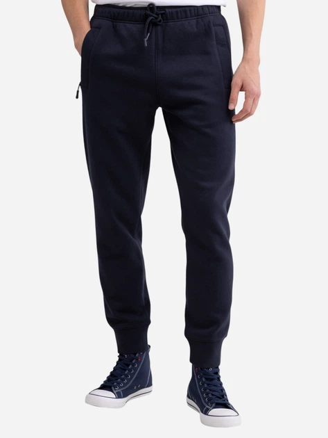 Spodnie dresowe męskie Big Star Kersyn 403 S Granatowe - obraz 1