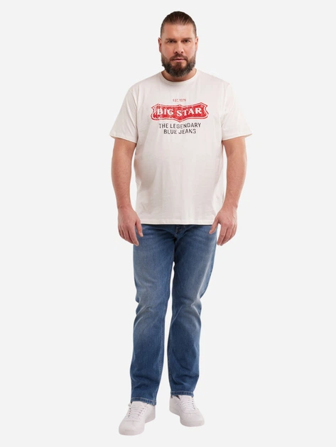 Koszulka męska bawełniana Big Star Millaner 101 XL Biała - obraz 3