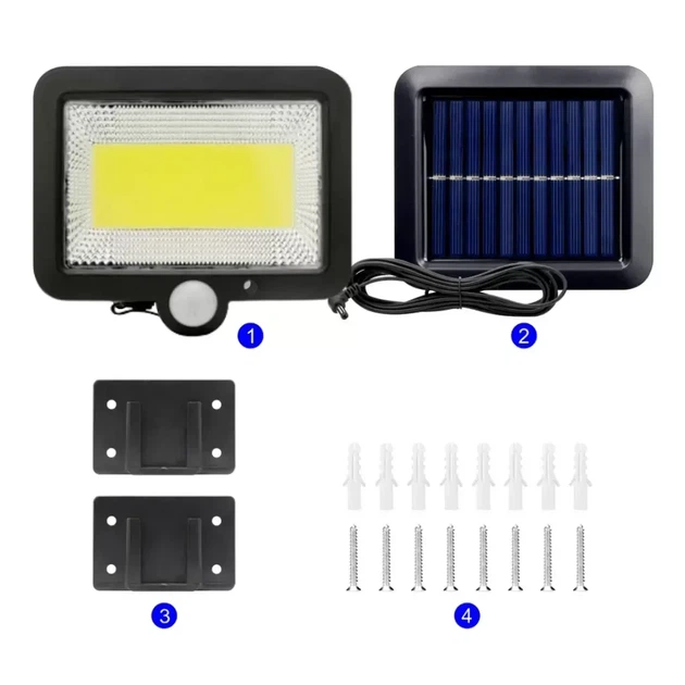 Уличный LED прожектор SL-F100 с солнечной панелью с датчиком движения 8145 - изображение 6