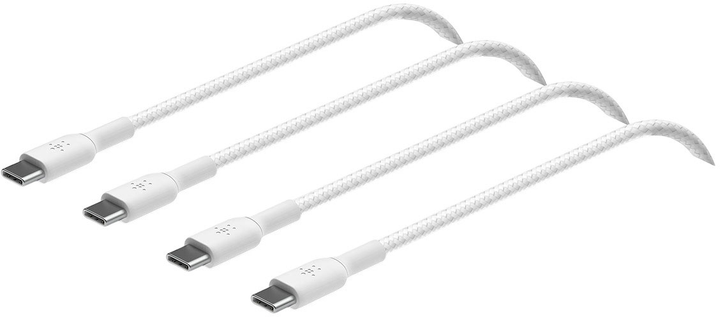 Кабель Belkin Braided USB Type-C – USB Type-C 60W 2 м 2 шт. White (CAB004BT2MWH2PK) - зображення 5