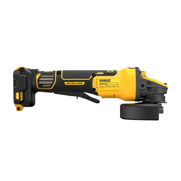 Професійна шліфмашина кутова - болгарка акумуляторна безщіткова DeWALT DCG416VSN : без АКБ, диск 125мм (DCG409VSNT) - зображення 5