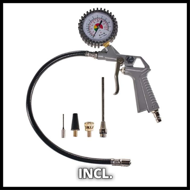 Потожний компресор Einhell TC-AC 190 OF Set : 1100 Вт, 3750 об/хв, макс.продуктивність 190л /хв (4020660) - зображення 3