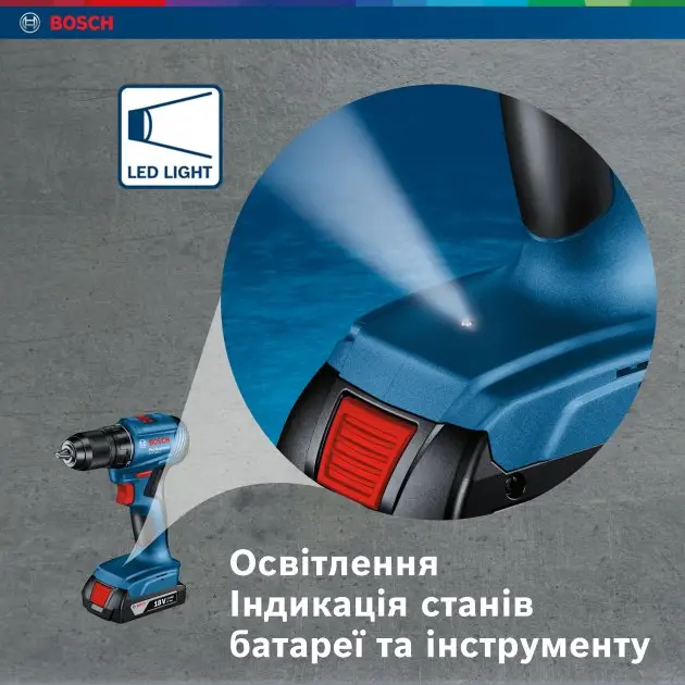 Мощная аккумуляторная ударная дрель-шуруповерт Bosch Professional GSB 185-LI с 2 акб GBA 18V 2.0Ah+ЗУ - Фото 6 Мощная аккумуляторная ударная дрель-шуруповерт Bosch Professional GSB 185-LI с 2 акб GBA 18V 2.0Ah+ЗУ - изображение 6