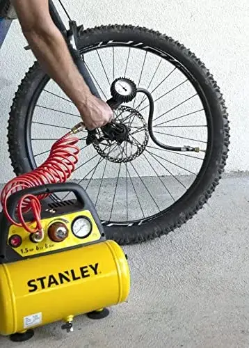 Потужний компресор повітряний безмасляний STANLEY DN200/8/6 : 1.1 кВт, 6 л, 180 л/хв - зображення 7
