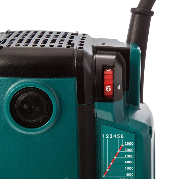 Фрезер вертикальный Makita RP2303FC08 : 2100 Вт, цанга 6/8/12 мм, 9000-23000 хв-1 - изображение 6