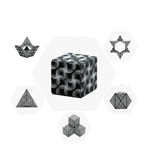 Shape Shifting Box Magnetic Magic Cube | Геометрія ч/б - Фото 5 Shape Shifting Box Magnetic Magic Cube | Геометрія ч/б - зображення 5