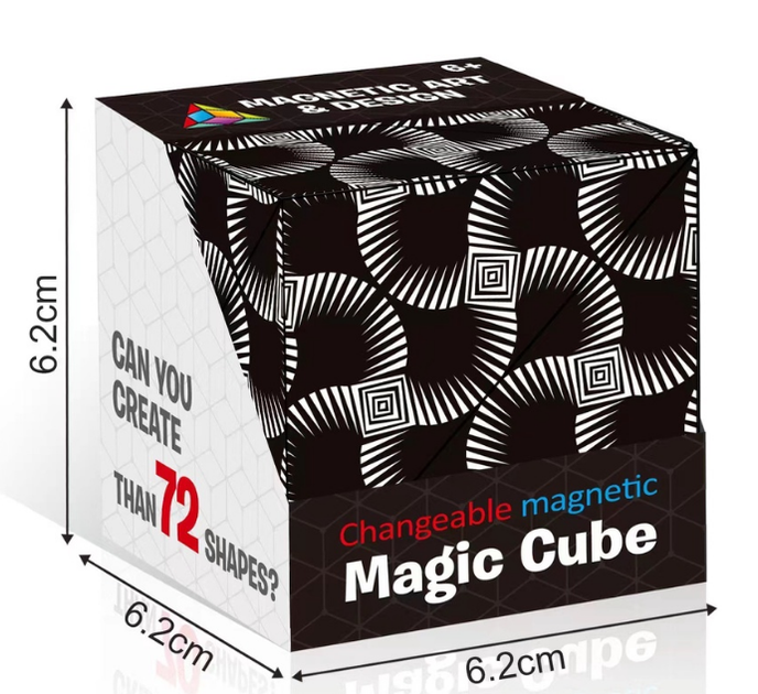 Shape Shifting Box Magnetic Magic Cube | Геометрія ч/б - Фото 6 Shape Shifting Box Magnetic Magic Cube | Геометрія ч/б - зображення 6