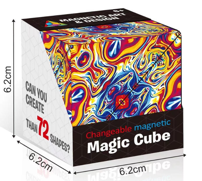 Shape Shifting Box Magnetic Magic Cube | Разноцветные узоры – фото