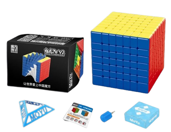 Meilong V2 Magnetic 7x7 Cube | Кубик Рубіка 7х7 магнітний без наліпок МоЮ - зображення 4