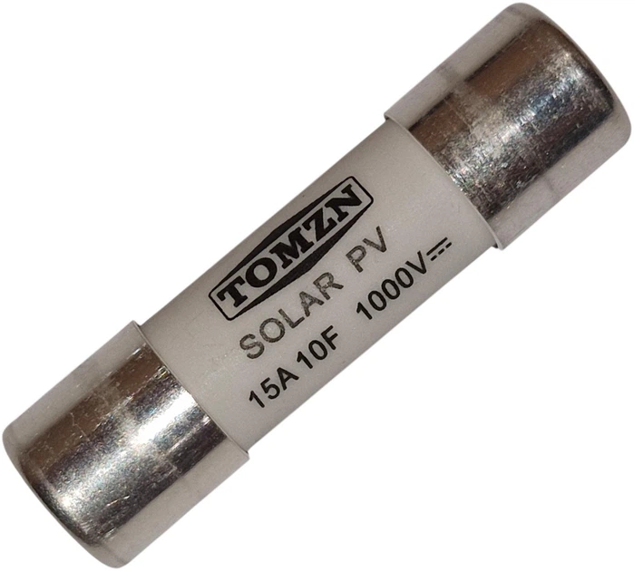 Предохранитель TOMZN 15A 1000V 10x38мм PV класc gPV DC плавкий цилиндрический для солнечных панелей (Solar FUSE 1038 PV систем) - изображение 11