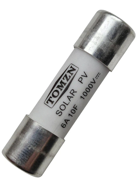 Запобіжник TOMZN 6A 1000V 10x38мм PV клас gPV DC плавкий циліндричний для сонячних панелей (Solar FUSE 1038 PV систем) - Фото 8 Запобіжник TOMZN 6A 1000V 10x38мм PV клас gPV DC плавкий циліндричний для сонячних панелей (Solar FUSE 1038 PV систем) - зображення 8