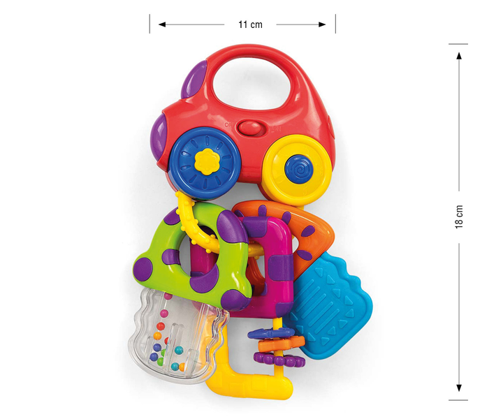 Muzyczna grzechotka Kluczyki Milly Mally  Brum Brum rattle car 4652 (5901761127867) - obraz 4