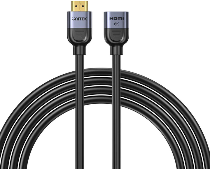 Kabel przedłużacz Unitek HDMI (M) - HDMI (F) 2.1, 8K 3m (C11091AGY01-3M) - obraz 4