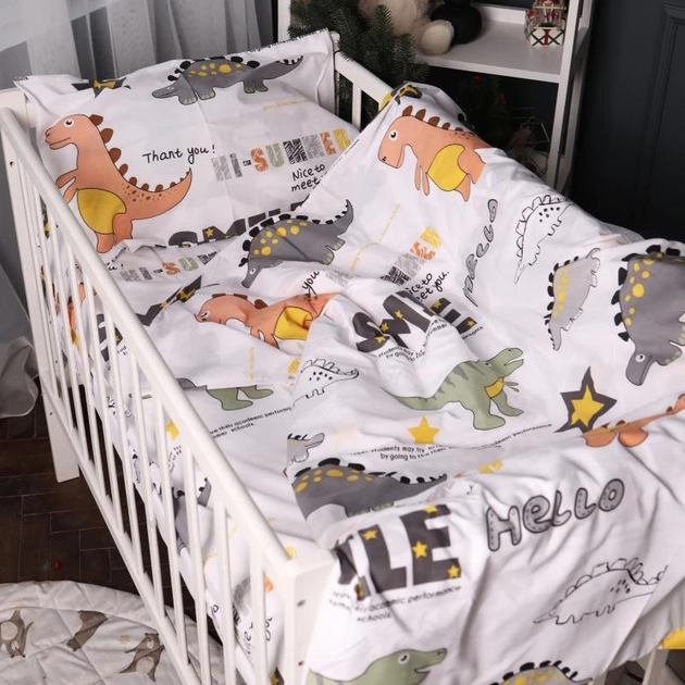 Комплект постільної білизни MirSon Сімейний 17-0698 Smoky Dinosaurs 2x160x220 см Бязь від Rozetka на платформі USKIDKA Акція на Комплект постільної білизни MirSon Сімейний 17-0698 Smoky Dinosaurs 2x160x220 см Бязь від Rozetka
