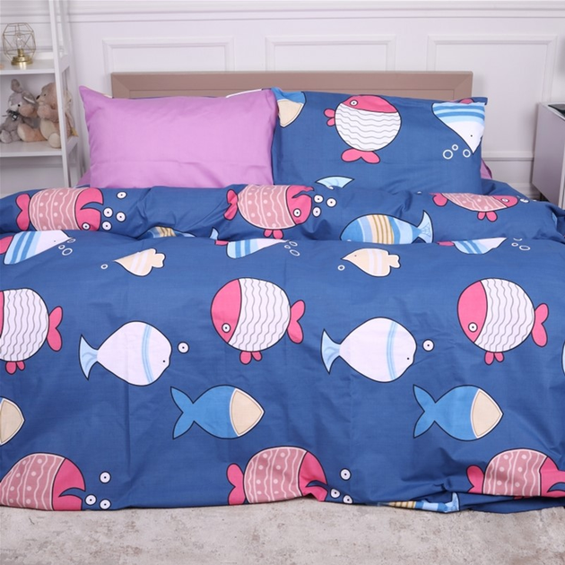 Комплект постільної білизни MirSon Бязь Premium 17-0466 Fish are fabulous Сімейний 160x220 від Rozetka на платформі USKIDKA Акція на Комплект постільної білизни MirSon Бязь Premium 17-0466 Fish are fabulous Сімейний 160x220 від Rozetka