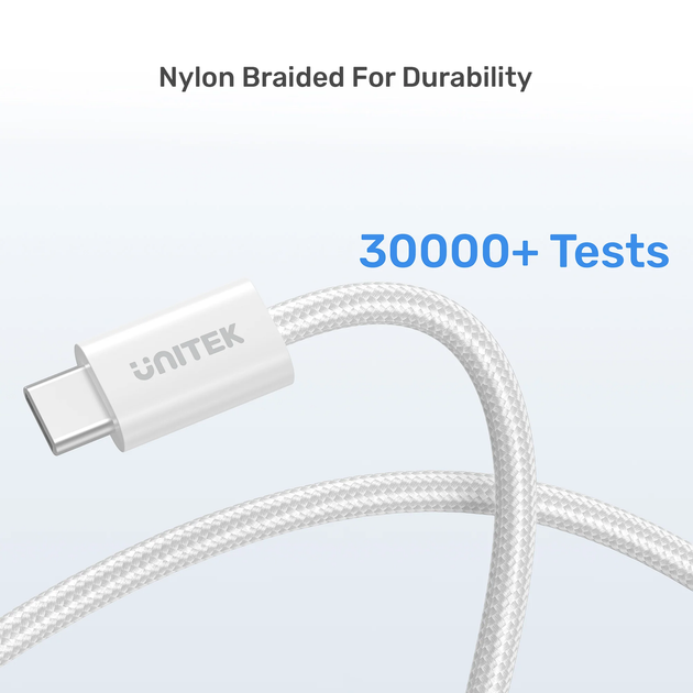 Кабель Unitek 100W Magnetic USB-C Cable White (C14141AWH01-1M) - зображення 5