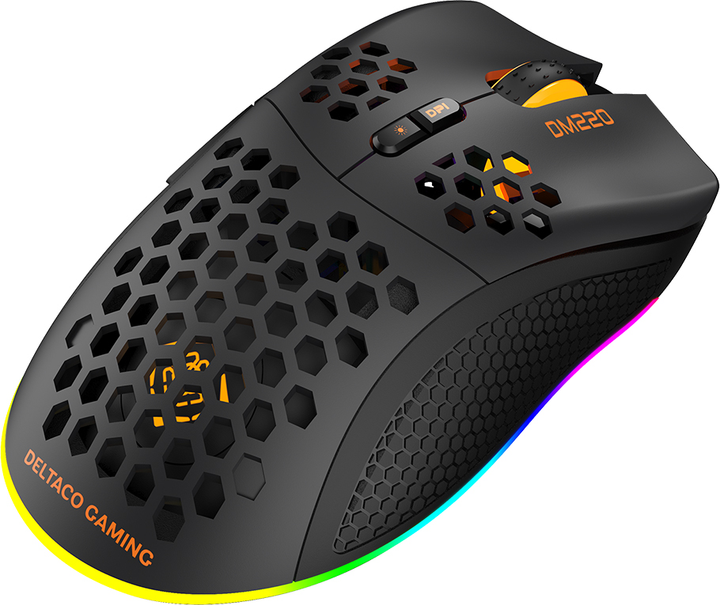 Миша Deltaco Gaming DM220 Wireless/USB Black (GAM-120) - зображення 3