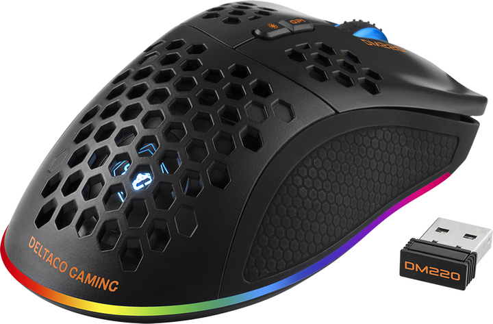 Миша Deltaco Gaming DM220 Wireless/USB Black (GAM-120) - зображення 6