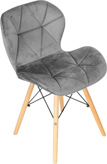 Набір стільців для кухні та вітальні ModernHome by Multistore KJC208 4 шт Grey (5905817000685) - зображення 5