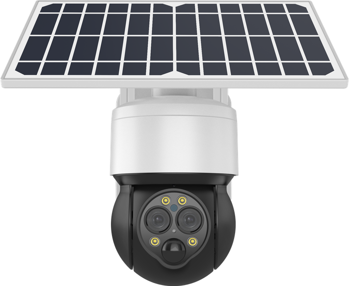 Уличная поворотная IP-камера Sectec ST-557-6M-12X-4G-EU с сим-картой, солнечной панелью и зумом, белая - изображение 2