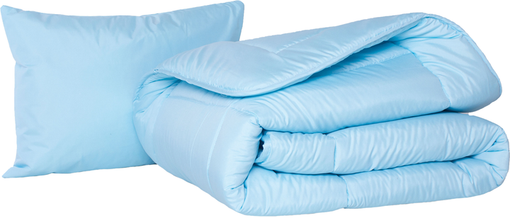 Набір антиалергенний MirSon з Тенсель Супер Теплий №1670 Eco Light Blue (ковдра + подушка 50х70 середня) від Rozetka на платформі USKIDKA Акція на Набір антиалергенний MirSon з Тенсель Супер Теплий №1670 Eco Light Blue (ковдра + подушка 50х70 середня) від Rozetka