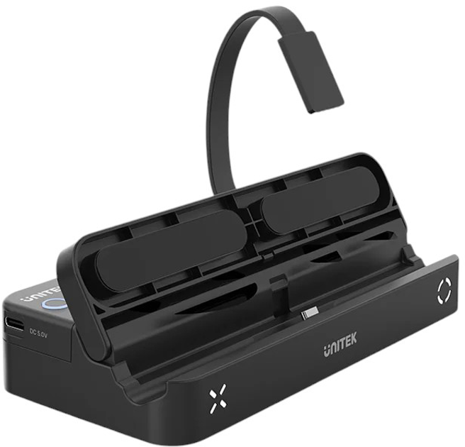 Stacja dokująca Unitek Switch Docking Station with Game Card Reader Black (G1002B01) - obraz 3