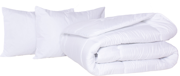 Набір Бавовняний MirSon Супер Теплий №1708 Eco Light White (ковдра + подушки 50х70 середні) від Rozetka на платформі USKIDKA Акція на Набір Бавовняний MirSon Супер Теплий №1708 Eco Light White (ковдра + подушки 50х70 середні) від Rozetka