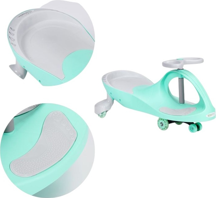 Толокар EcoToys YM-SW-1 LED Green (5905817004188) - зображення 7